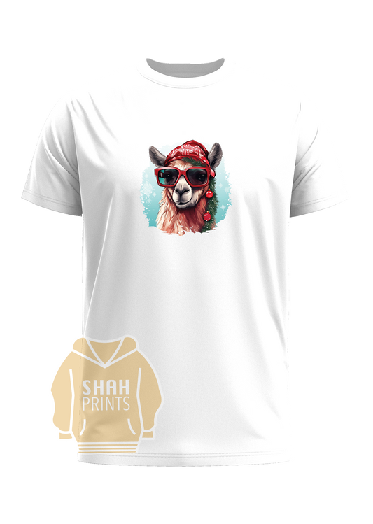 Lama Xmas Crew Neck T-Shirt