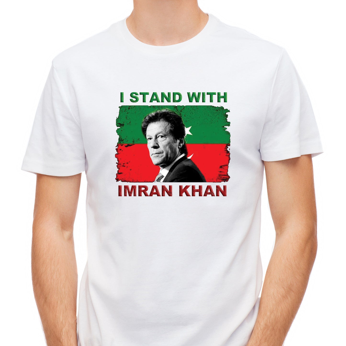 "I STAND WITH IMRAN KHAN' Short Sleeve T-Shirt